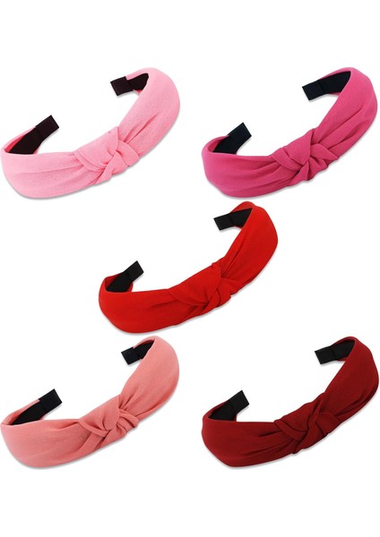 Pack Women's Headband Knotted Headband Solid Color Headband Non-Slip Headband Women's Thin Thick Short Hair Washing Face Hair Accessories Women's Gift (Yurt Dışından)