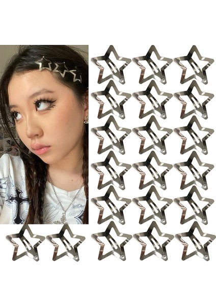 20PCS 1.25 Inch (Star Hair Accessories - Non-Slip Metal Snap Hair Clips And Hair Clips For Girls And Women (Yurt Dışından) fiyatları