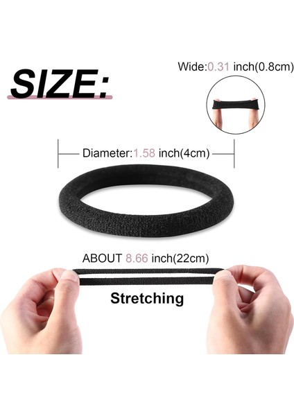 120PCS Non-Damaging Hair Bands For Women's Thick Hair, Large Soft Seamless Nylon Elastic Hair Bands, Ponytail Hair Clips, Hair Bands, Women's Hair Accessories, Neutral Colors 2 (Yurt Dışından) modelleri