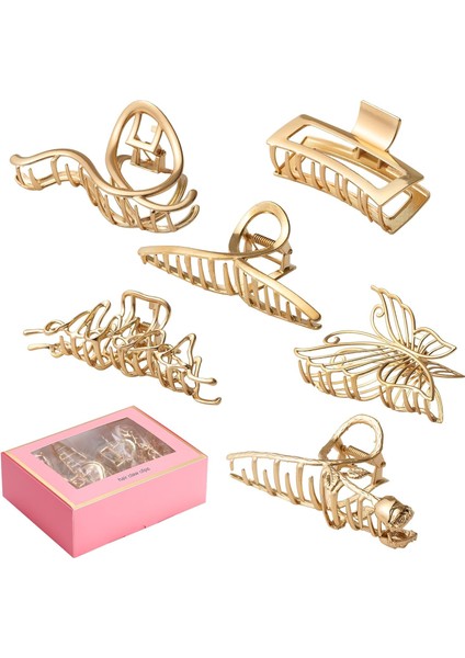 Case Pack Large Metal Hair Clips 4 Inch For Women And Thinner Perfect Jaw Clips Thick Hair Style Strong Hold Hair Fashion Hair Accessories (Yurt Dışından)