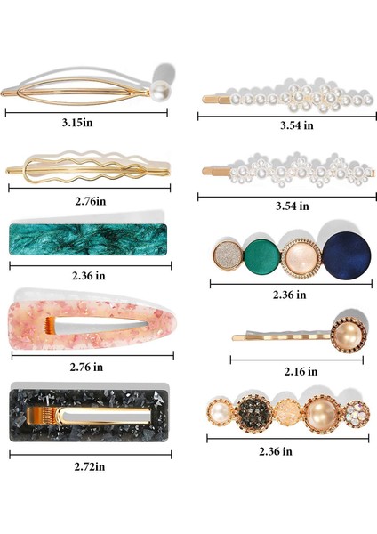 20PCS Macaron Acrylic Resin Fashion Hair Clips Set Cute Hair Clips Hairpins Accessories Hair Styling Tools Women (Yurt Dışından) modelleri
