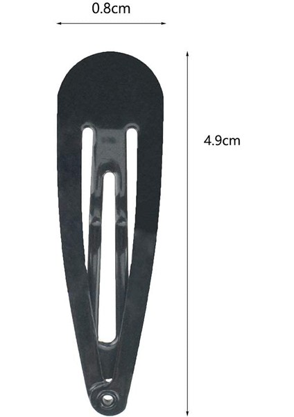 40 Pieces Black 2 Inch Hair Clips Women Metal Snap Hair Clips Accessories (Yurt Dışından) modelleri