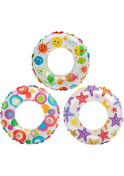 Baskılı Simit 61 cm Renkli