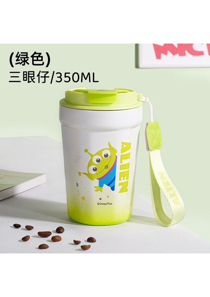 350ML304 Paslanmaz Çelik Termos Bardak Çocuk Karikatür Sevimli Taşınabilir Su Isıtıcısı Fincan Kolu Taşıması Kolay (Yurt Dışından)
