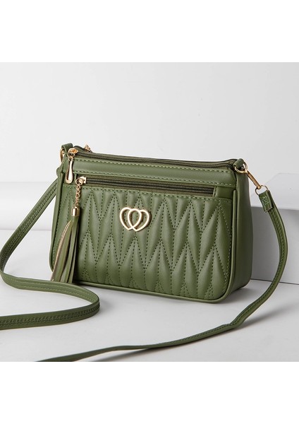 Kadın Çantası Yeni 2024 Yaz Küçük Çanta Büyük Kapasiteli Çok Yönlü Crossbody Çanta Orta Yaşlı Anne Cep Telefonu Çantası (Yurt Dışından)