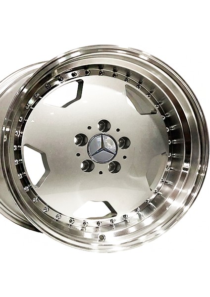 Rc 17 Inç 5X112 Mercedes Larzon (8-9 Ofset) Gümüş Jant Modeli Mercedes (4 Adet)