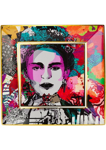 Street Art Gift Tepsi 18X18 cm Frida