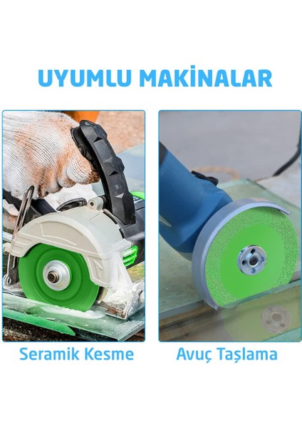 6234 Cam Seramik Şişe Kesme Taşlama Elmas Diski 100 mm