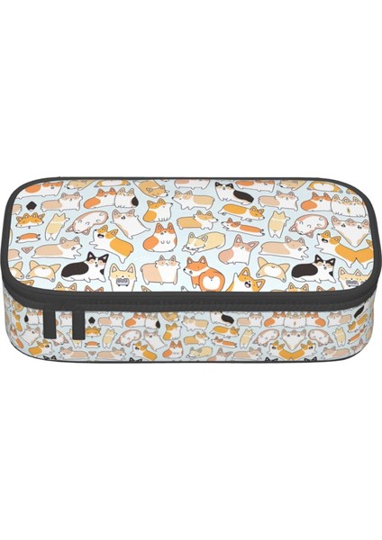 Büyük Kapasiteli Baskı Kalem Kutusu Büyük Kalem Çantası Ofis Malzemeleri Için Kırtasiye Kalem Çantası-Stil 19 (Yurt Dışından)