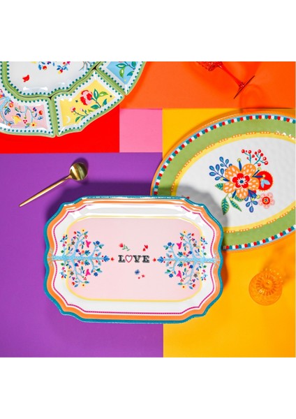 Mamma Mia Love Yazılı Tepsi 33 cm x 47 cm fiyatları