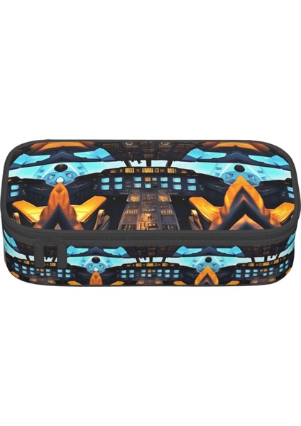 Büyük Kapasiteli Baskı Kalem Kutusu Büyük Kalem Çantası Ofis Malzemeleri Için Kırtasiye Kalem Çantası-Stil 49 (Yurt Dışından)