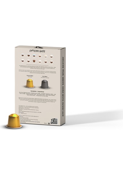 Kapsül Kahve 2'li Tanışma Paketi 20 Adet Kapsül Kahve - Nespresso Uyumlu modelleri