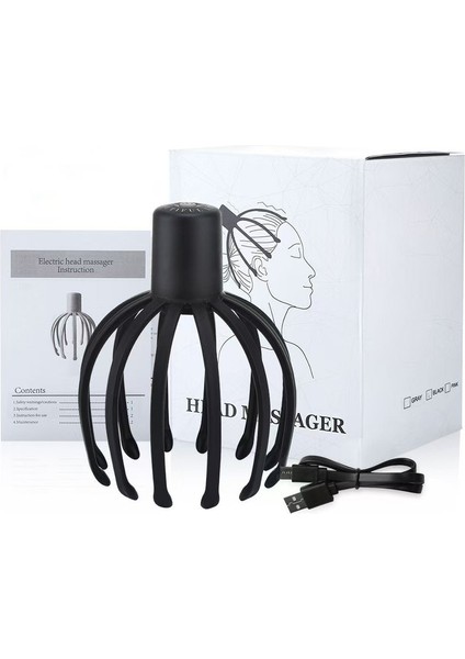 Lıwen Natureslim Elektrikli Kafa Masajı Siyah (Yurt Dışından)