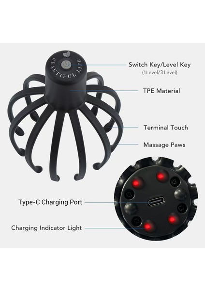 Lıwen Natureslim Elektrikli Kafa Masajı Siyah (Yurt Dışından) fırsatları