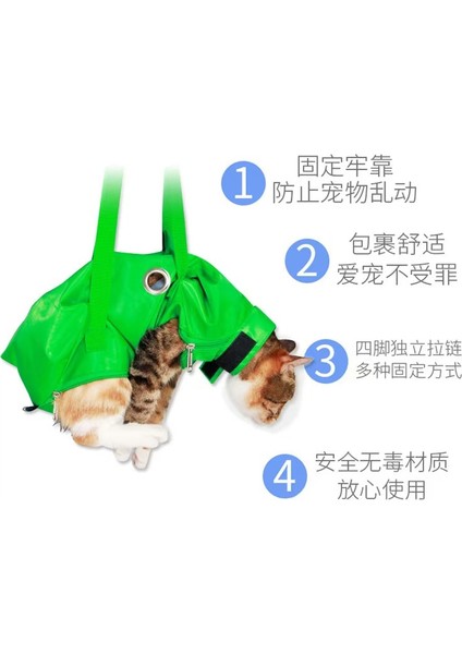Lıwen Natureslim Pet Taşınabilir Kedi Çizilmez ve Isırık Sabit Kedi Çantası L Boyut Yeşil (Yurt Dışından) modelleri