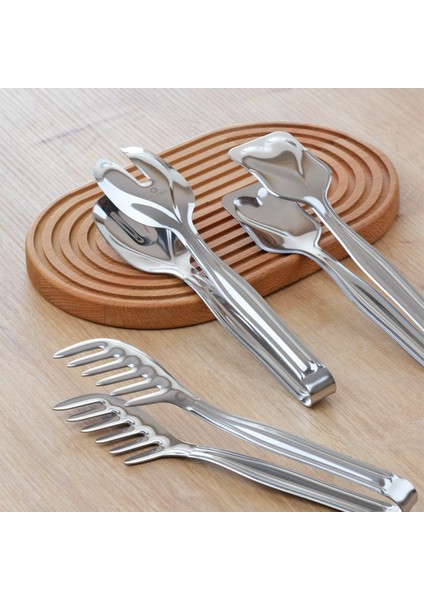 3'lü Maşa Seti Parlak Krom