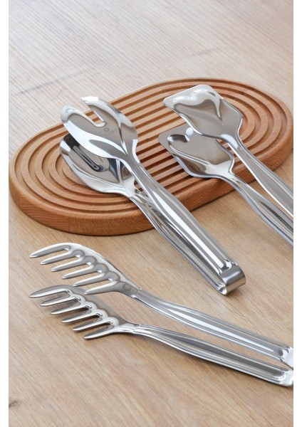 3'lü Maşa Seti Parlak Krom indirimleri