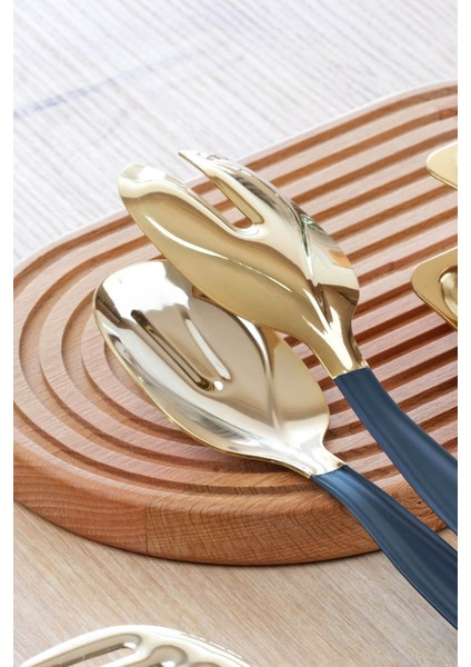 3'lü Maşa Seti Parlak Altın Siyah modelleri