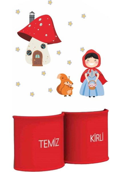 Woodylife Meslek Tema Anaokulu Kreş Hastane Kurs Galoşluk Kirli Temiz Poşetlik
