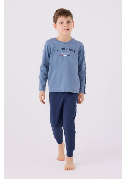 1911 Erkek Çocuk Uzun Kol Pijama Takım