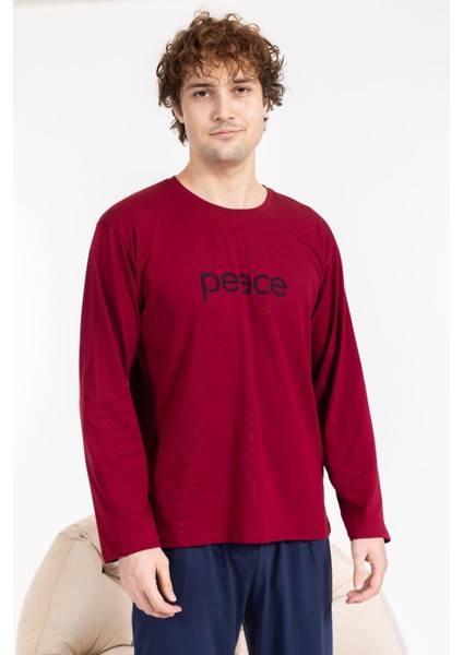 Erkek Penye Pamuk Regular Kalıp Sıfır Yaka Kaliteli Pijama Takımı A803123 fırsatları