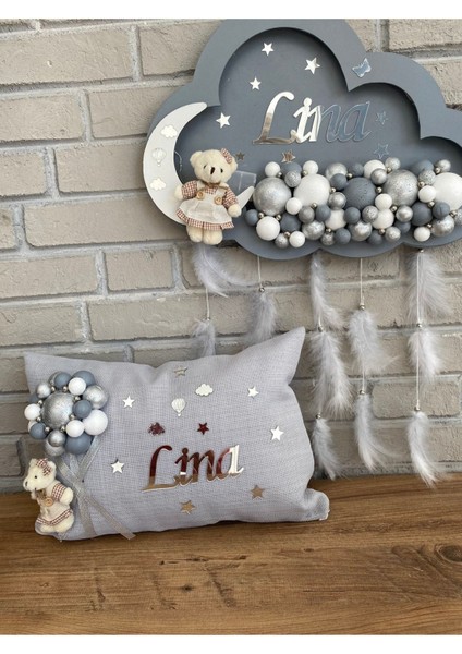 Bubble Bebek Bulut Kapı Süsü + Yastık