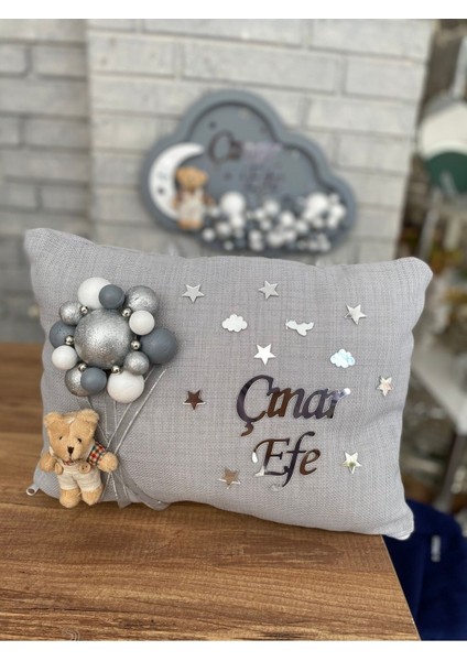 Bubble Bebek Bulut Kapı Süsü + Yastık
