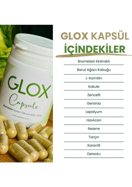 Cap - Bromelain Içeren Enerji Veren Gıda Takviyesi 60 Günlük Kullanım