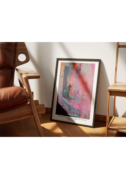 Kedi Illüstrasyon Baskı Tablo, Art Print Poster