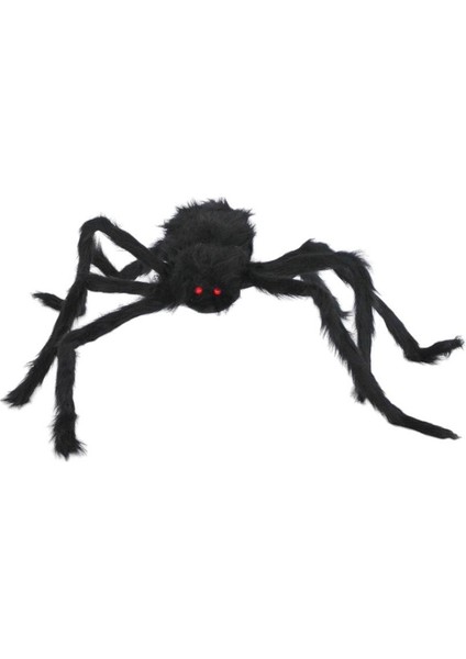 Cadılar Bayramı Peluş Örümcek Halloween Parti Dekoru Siyah 75 cm modelleri