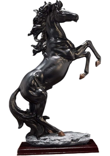 Ayakta At Heykeli Kükreyen At Büyük Reçine At Heykeli Kitaplık (Yurt Dışından) fırsatları