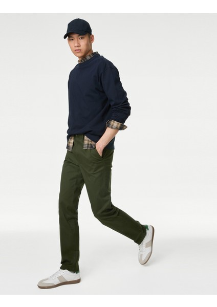 Regular Fit Heritage Twill Chino Pantolon