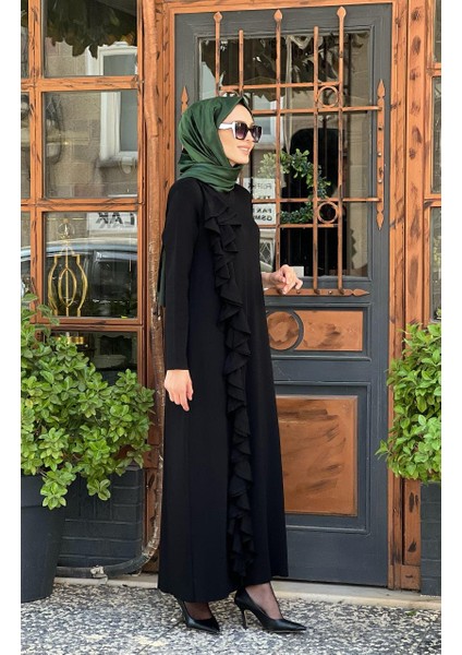 Triko Elbise T25K-4010 Siyah