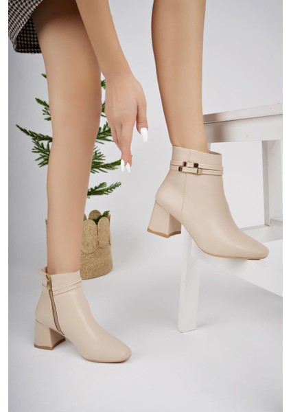 Chloe Kemer Detaylı Fermuarlı Kadın Klasik Topuklu Bot indirimleri