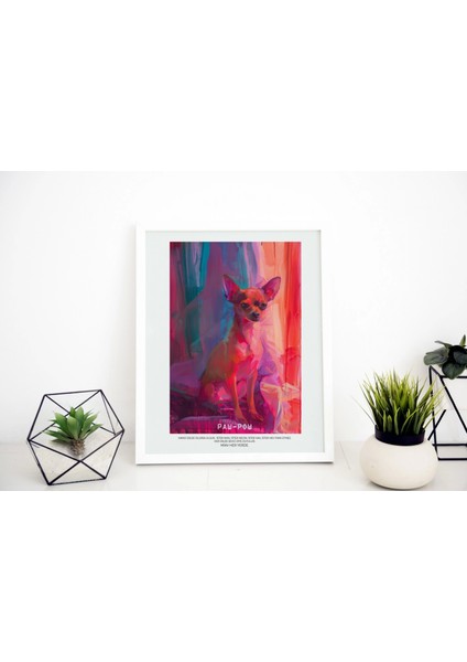 Kedili Dijital Baskı Tablo - Modern Çerçeveli Duvar Dekoru fırsatları