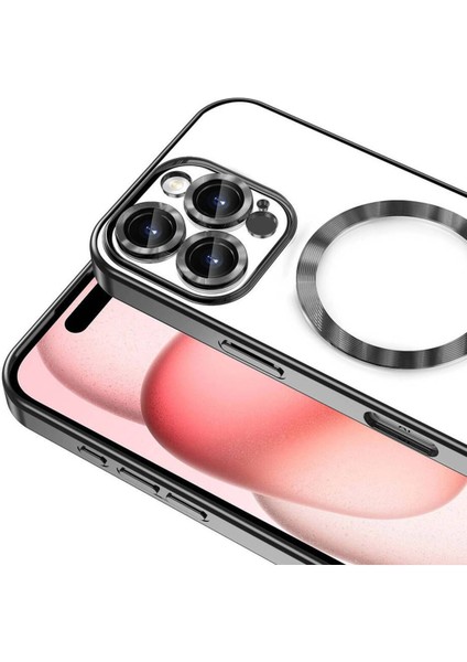 Apple iPhone 16 Pro Uyumlu Kılıf Kamera Lens Korumalı Kenarları Renkli Magsafe Kılıf