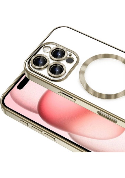 Apple iPhone 16 Pro Uyumlu Kılıf Kamera Lens Korumalı Kenarları Renkli Magsafe Kılıf