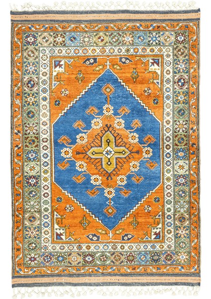 Dargıl El Dokuma Renkli Dazkırı Halı 158 x 210 cm