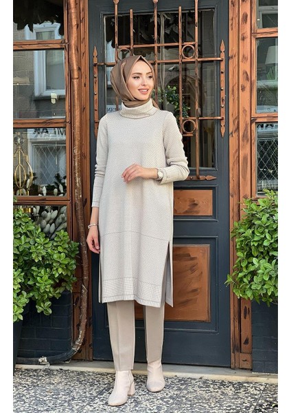 Dar Paça Triko Pantolon T25K-7000 Bej fiyatları