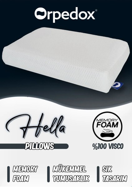 Tekno Trust Visko Visko Yastıkk Ortopedik Pamuklu Kılıf Boyun Yastığı 650 + gr 65 x 45 cm Pamuklu Beyaz Hava Geçirg