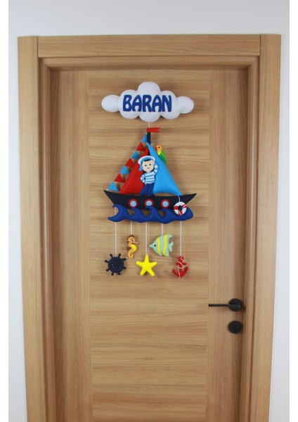 Baran Isimli Denizci Bebek ve Hastane Odası Kapı Süsü fiyatları