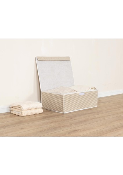 Tekno Trust Pembe Kahverengi Sosoft (3 Adet )Baza Altı Çok Amaçlı Kutu 50X40X19CM Kumaş 3