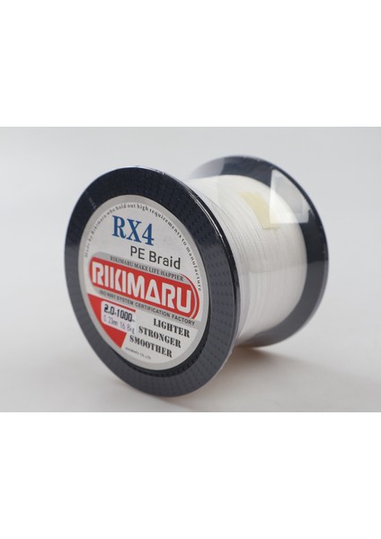 0.14 mm Rx4-4 Katlı 500 Metre,12.2 kg Çeker, Beyaz Renkli, Ip, Örgü, Ipek Misina fırsatları