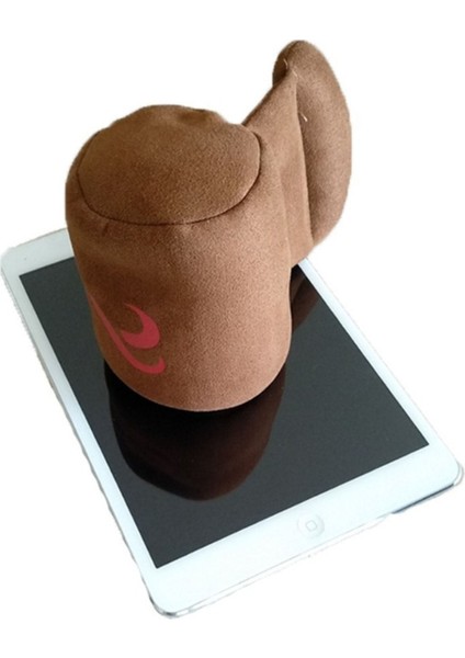 Tekno Trust Siyah Yastık Ortopedik Seyahat Boyun Yastığı Klipli, Telefon Tutucu Yastık Masa Tutucu. 25 x 35 Pam