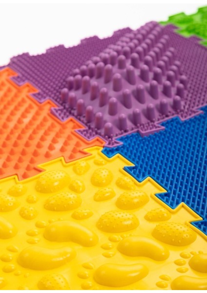 Türkçe 8 Modüllü Ortopedik Halı Çocuk Duyu Matları Renkli Puzzle Çocuk Masaj Halıları OH801 Hayır H indirimleri