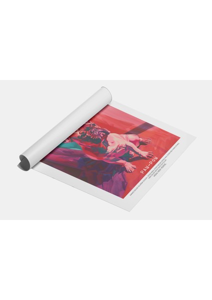 Renkli Köpek Resmi - Modern Duvar Dekorasyonu Çerçeveli Tablo fiyatları