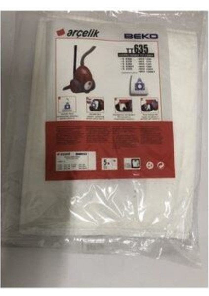 Tekno Trust Resmi Distribütör Garantili TT635 Toz Torbası 10 Adet Beyaz