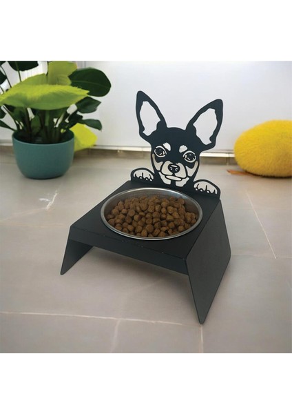 Sevimli Köpek Tasarımlı, Ergonomik Siyah Kedi ve Köpek Mama ve Su Kabı Tekli Small Model – Paslanmaz Çelik, Dayanıklı Malzeme modelleri