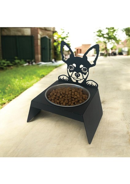 Sevimli Köpek Tasarımlı, Ergonomik Siyah Kedi ve Köpek Mama ve Su Kabı Tekli Small Model – Paslanmaz Çelik, Dayanıklı Malzeme fırsatları