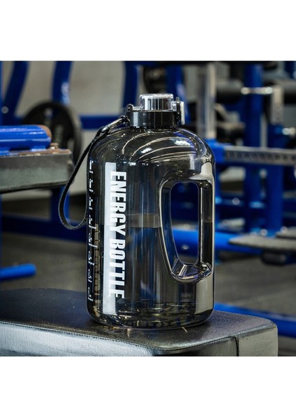 Tekno Trust Plastik Suhvee Sporcu Su Matarası Su Matarası Bpa Free 2.5l Suluk Gym Matara Siyah 2,5 L